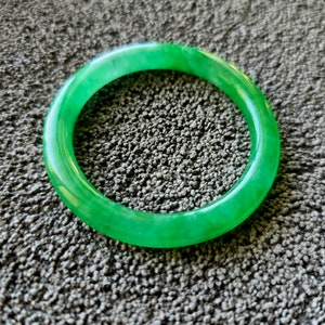 Burmese green jade Baby bangle
