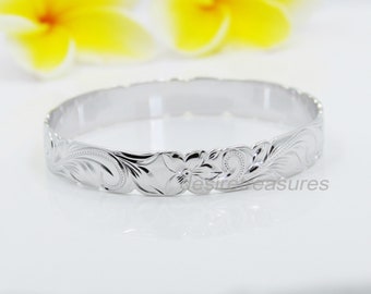ハワイアンジュエリー　バングル　スターリングシルバー　925 ハワイアンジュエリー ソリッド .925 スターリングシルバー キルト