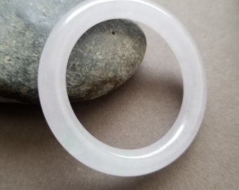 Icy Burmese Jade Baby Bangle (34-36mm)
