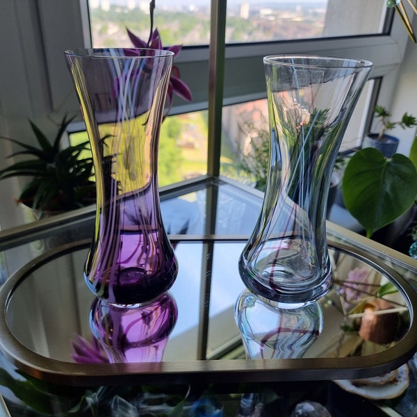 Caithness Stripe Cased Glass Vase