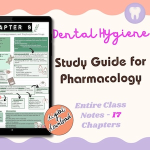 Pacote de notas de download de PDF digital de farmacologia odontológica para estudantes