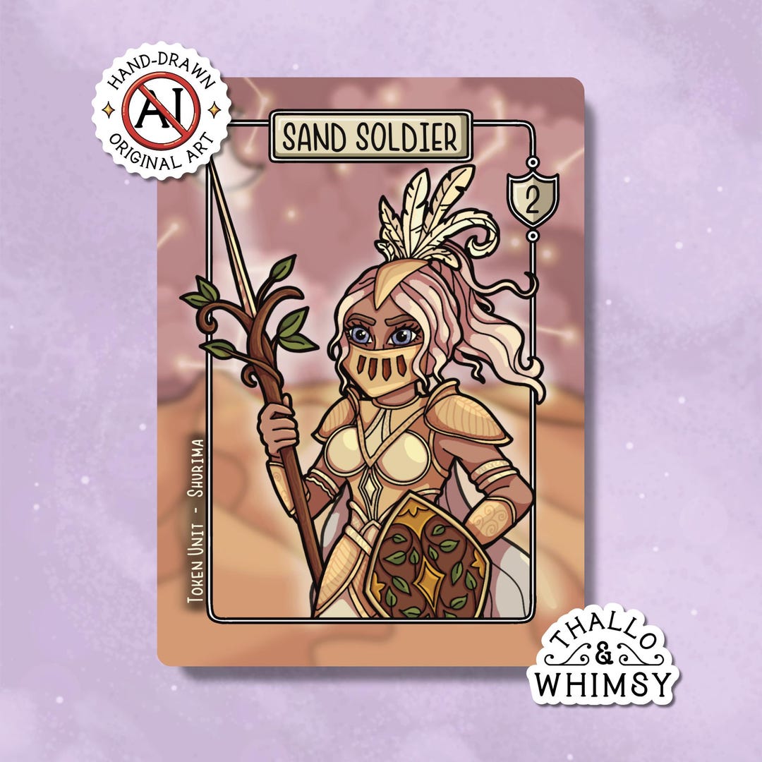 Sand Recruits Riftbound Sand Soldier Riftbound Token Units (5-pack) – Hand-illustrated Shurima ...