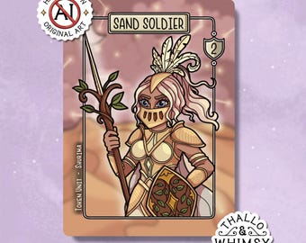 Sand Soldier Riftbound Token Units (5-Pack) – Hand-Illustrated Shurima Theme