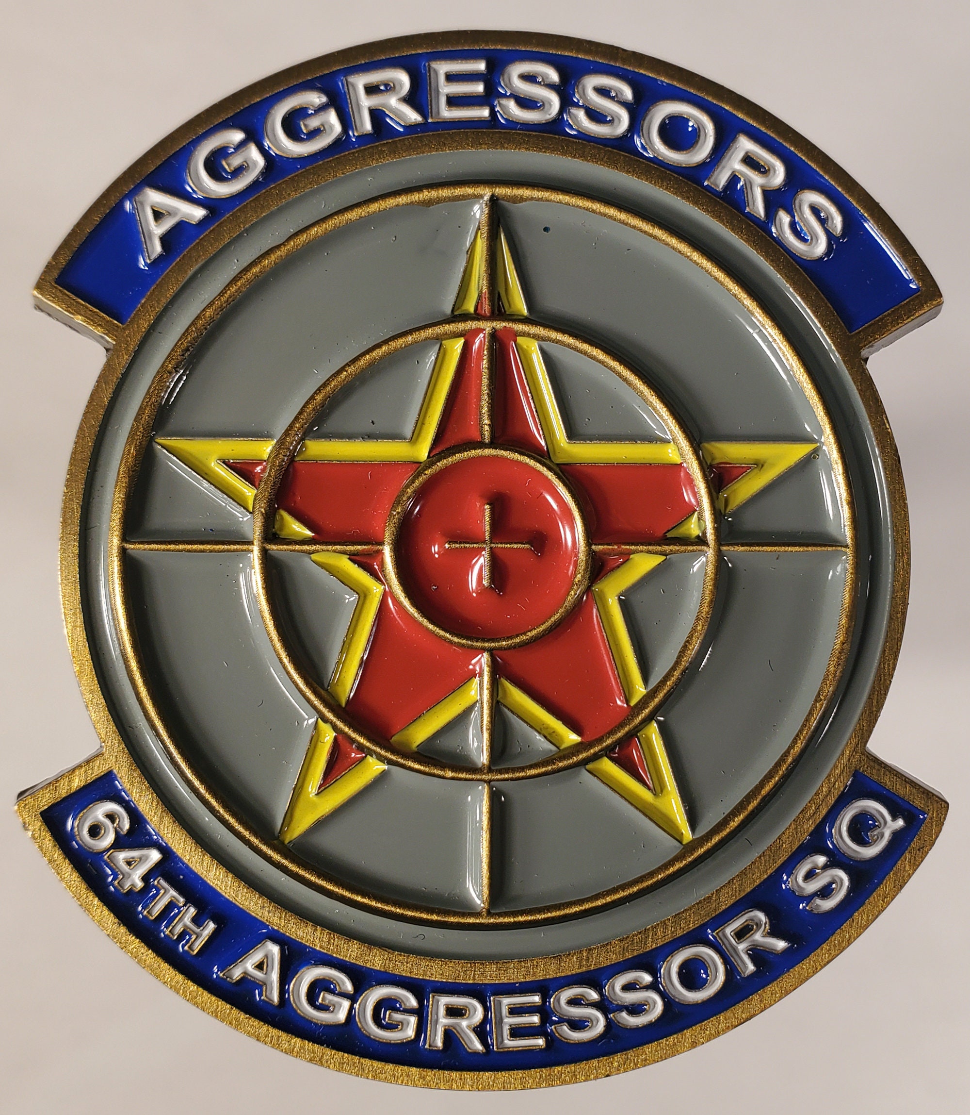 64th Aggressor Squadron Patch Color PVC – Bomber Patches