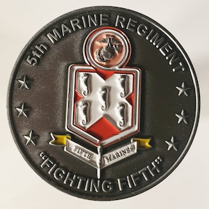 5TH Marine Regiment Camp Pendleton California Challenge Coin 2&quot; 171