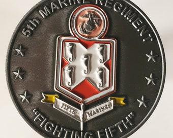 5TH Marine Regiment Camp Pendleton California Challenge Coin 2" 171