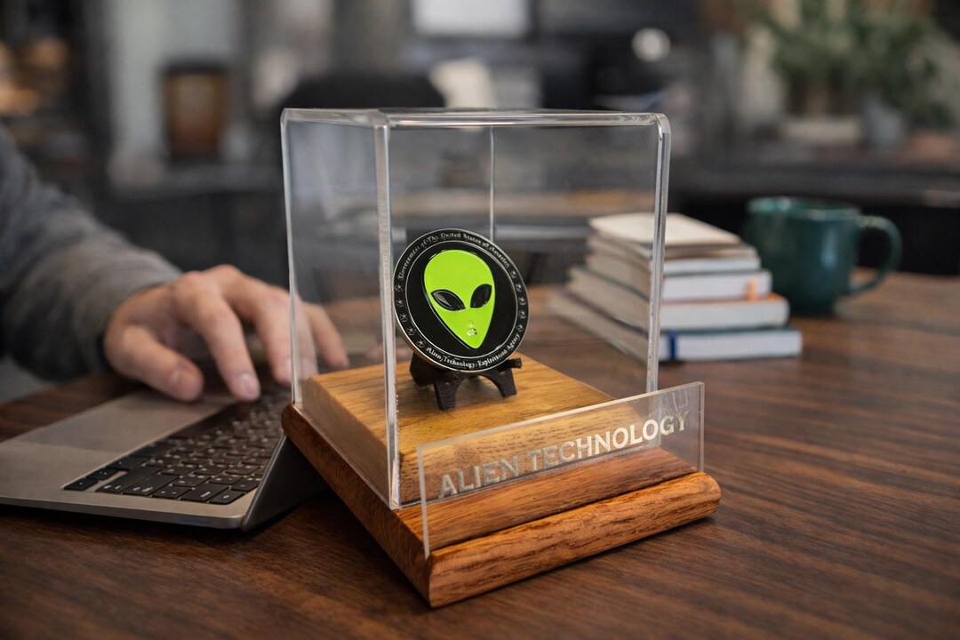 Alien Technology Challenge Coin Display Case (COIN INCLUDED) 21 - Etsy