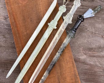 巨大な緑の翡翠の剣 - Etsy 日本