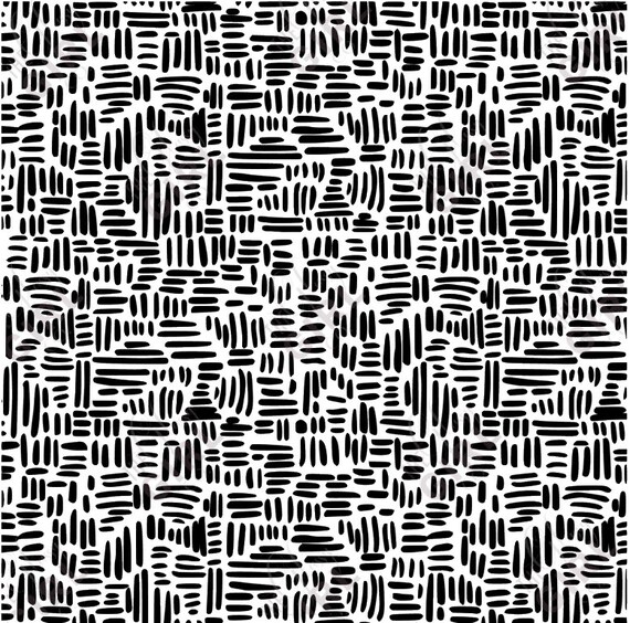 Cross-hatching Seamless Black Enamel Decal Glass Fusing - Etsy