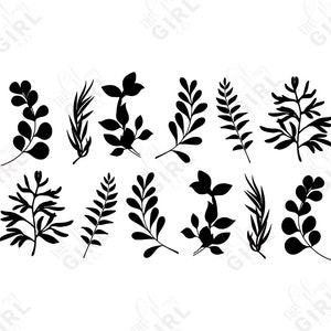 Leaf Twigs - Glass Fusing Decal - Silkscreen Decal - Ceramic Decal - Third Fire Decal - Vitrifiable Decals.