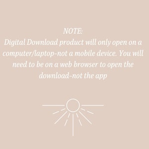 May include: NOTE: Digital Download product will only open on a computer/laptop - not a mobile device. You will need to be on a web browser to open the download - not the app.
