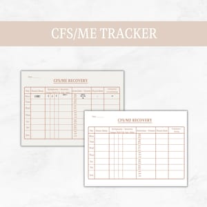 CFS/ME, Chronic illness, Printable Worksheet, Digital, Healing Journey, Printable Journal Pages, Health and Wellbeing, Recovery, Autoimmune