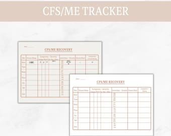 CFS/ME, Chronic illness, Printable Worksheet, Digital, Healing Journey, Printable Journal Pages, Health and Wellbeing, Recovery, Autoimmune