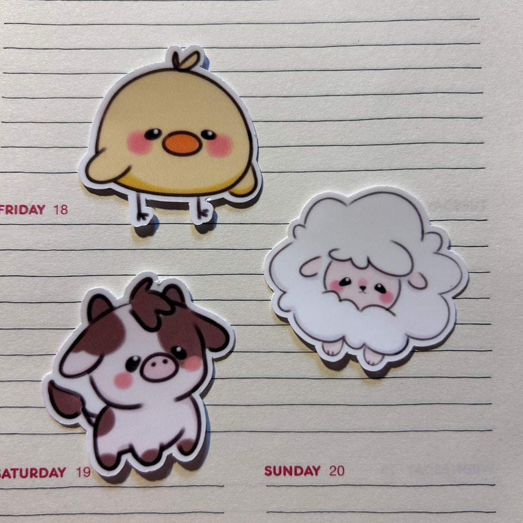 Farm & Animal Sticker Pack 2 - Etsy
