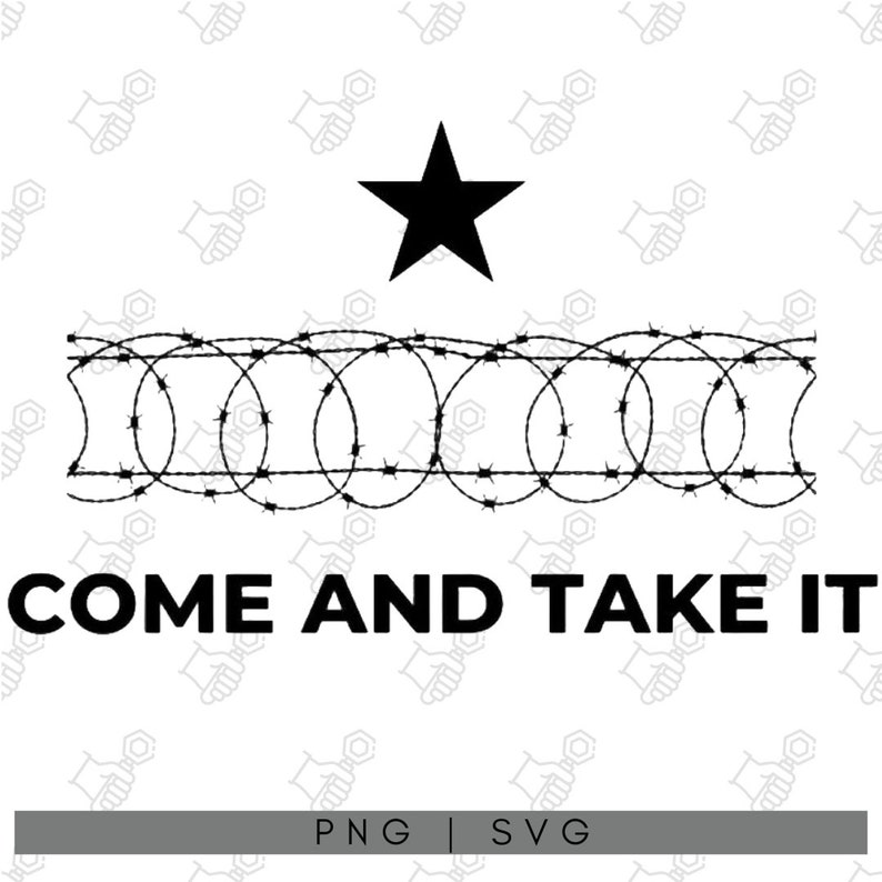 Bold Barbed Wire Star Wall Art 'come and Take It' Statement Piece ...