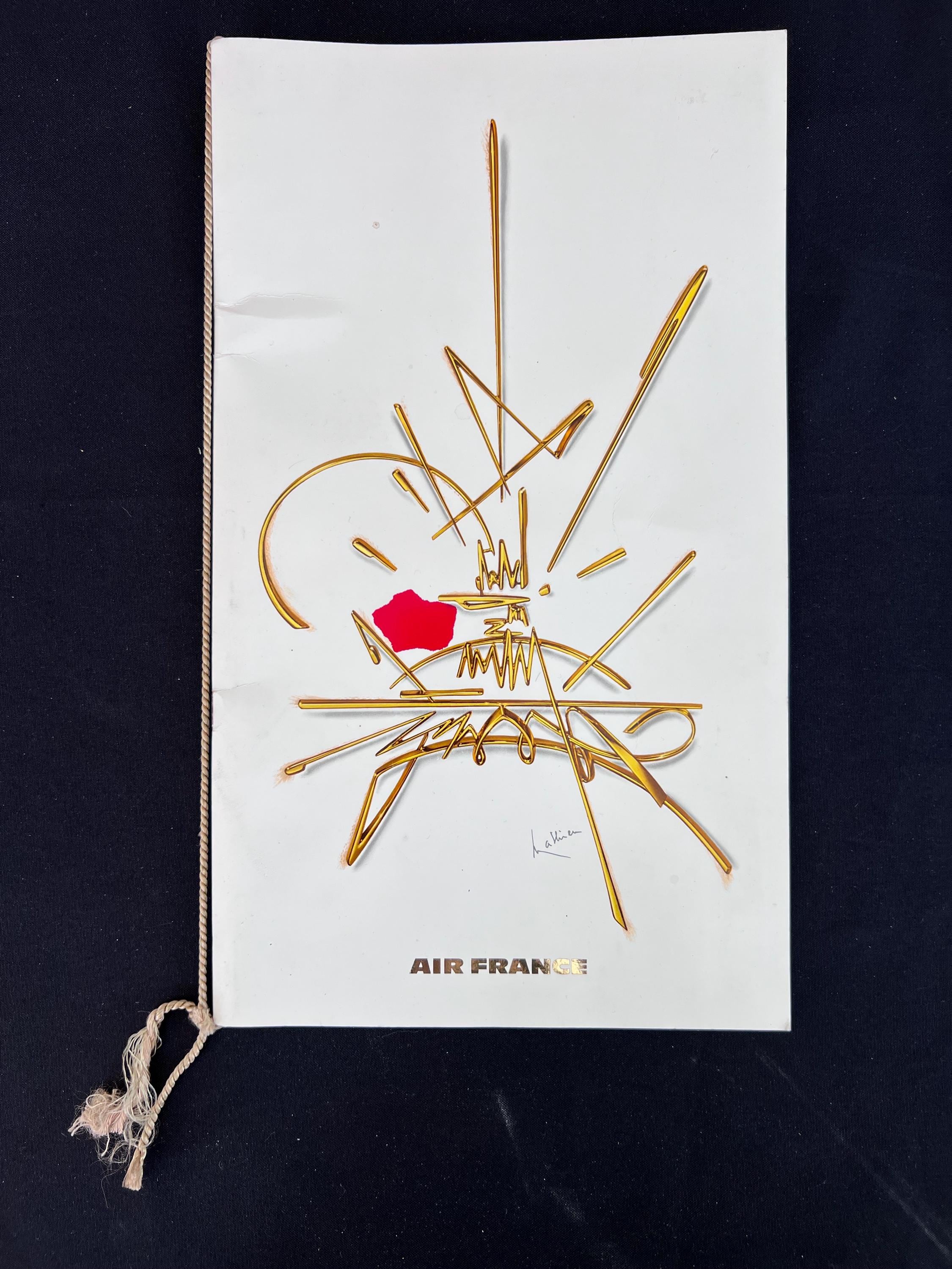 Vintage Air France Menu - Etsy Vintage Air France Menu - Etsy