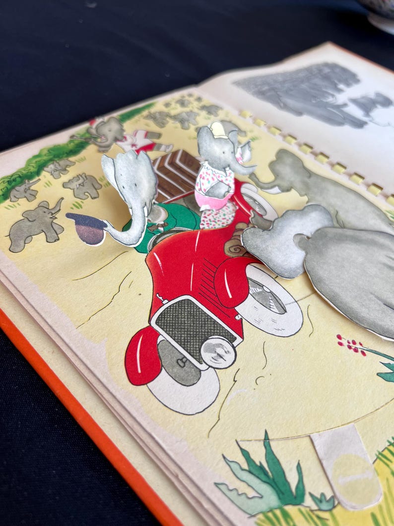 Babar the Little Elephant – Animated Articulated Album – Hachette 1950 ...