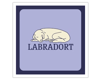 Labradort French Pun Sticker