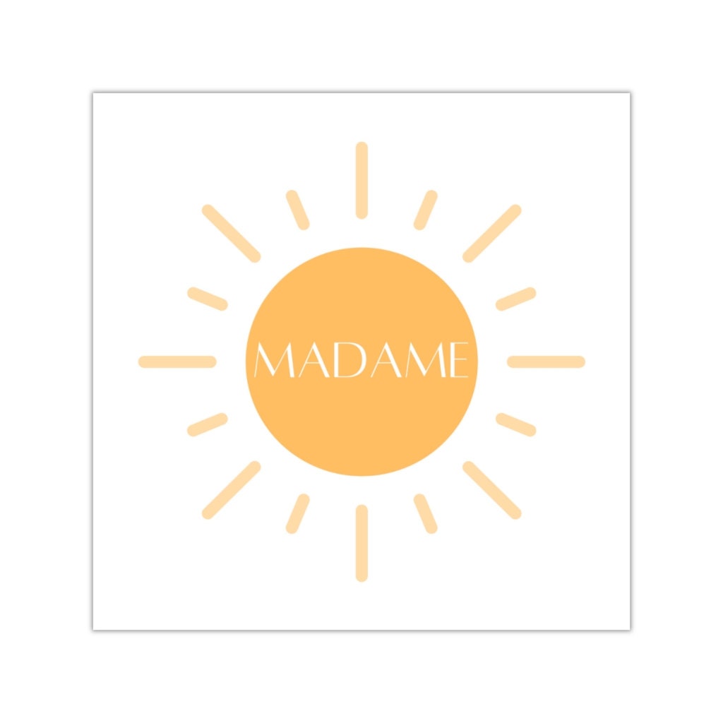 Madame French Teacher Vinyl Sticker