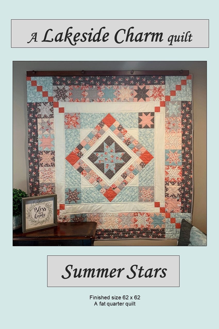 Summer Stars Quilt Pattern Etsy