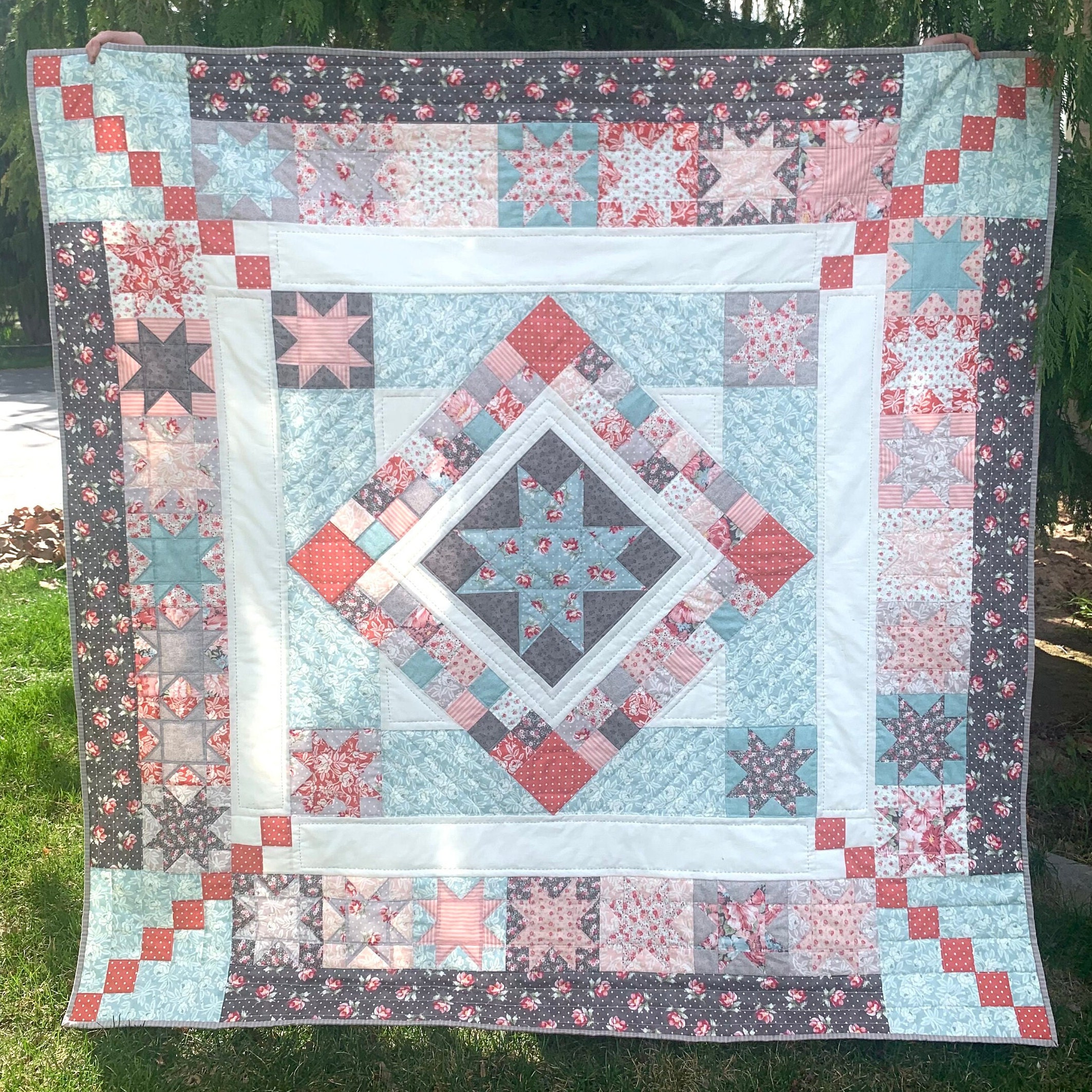 Summer Stars Quilt Pattern Etsy