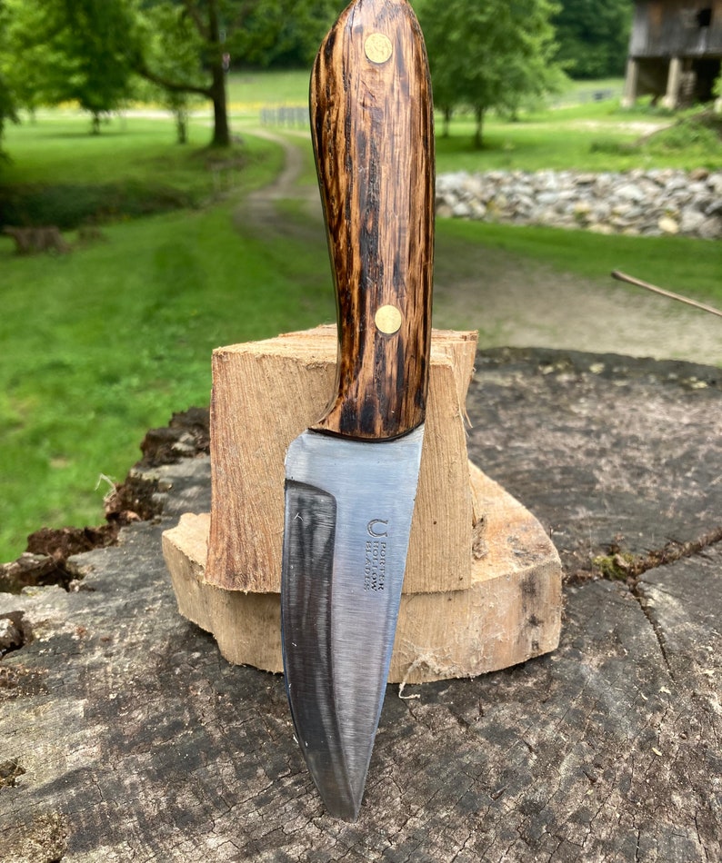 Hand 1095 Carbon Steel Hunting Knife Etsy