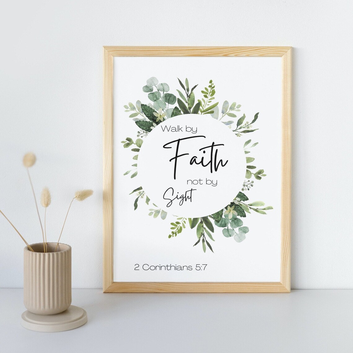 Printable Bible Verse Instant Download 2 Corinthians 5:7 - Etsy