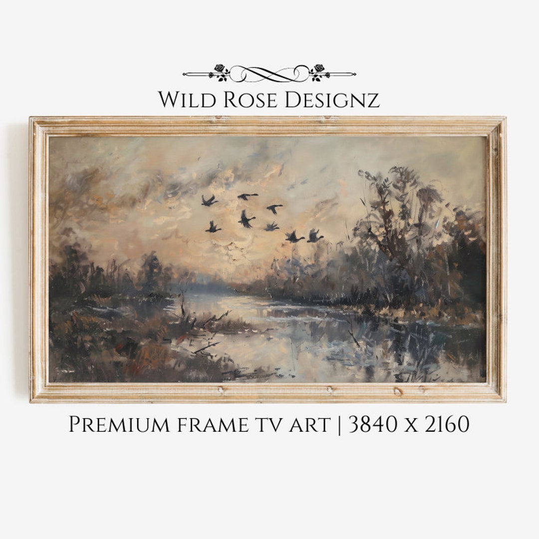 Frame TV Art Birds Vintage, TV Art Birds, Samsung Frame TV Art, Tv