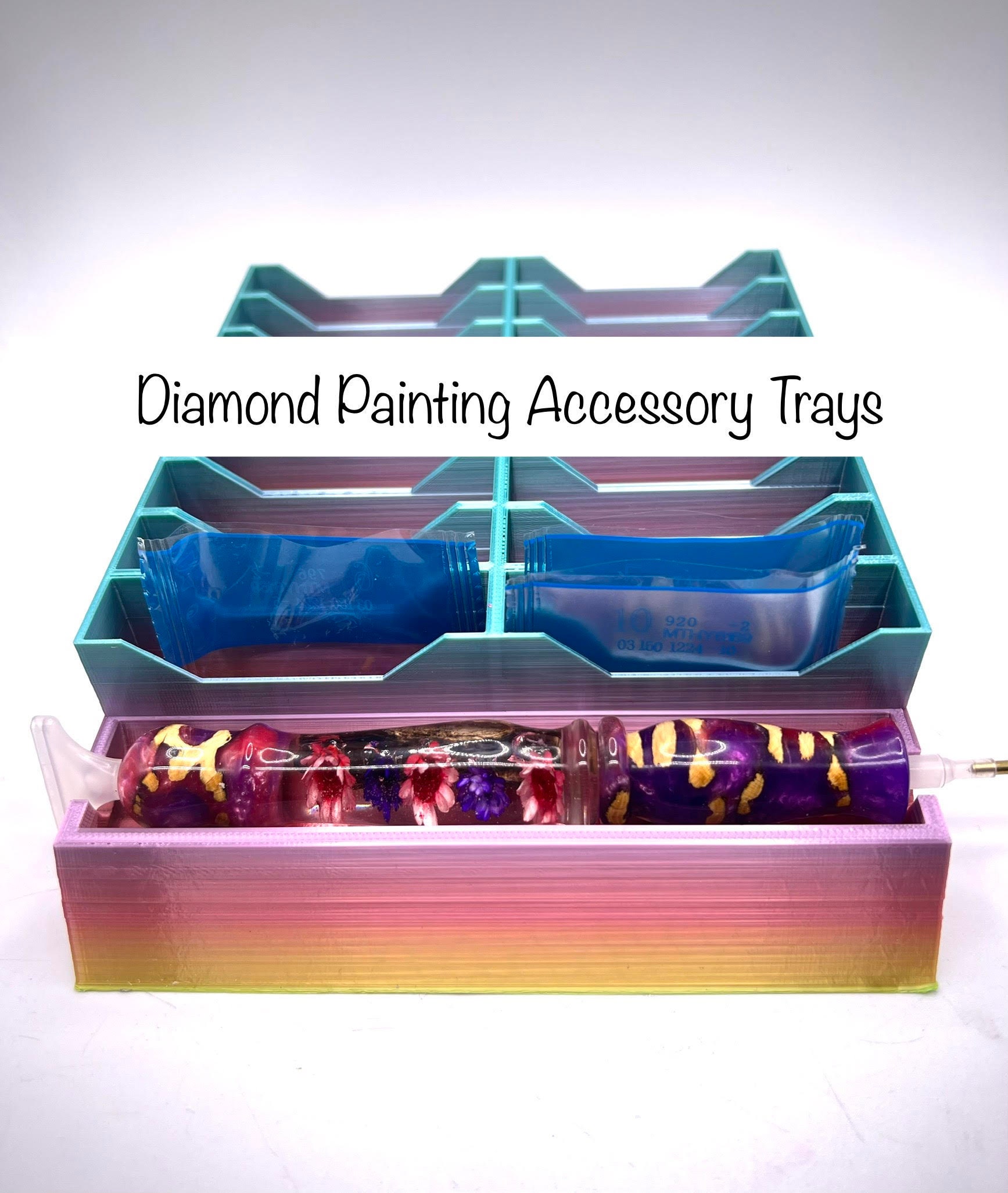 Lirunqiu Diamond Painting Storage Containers, Portable Bead