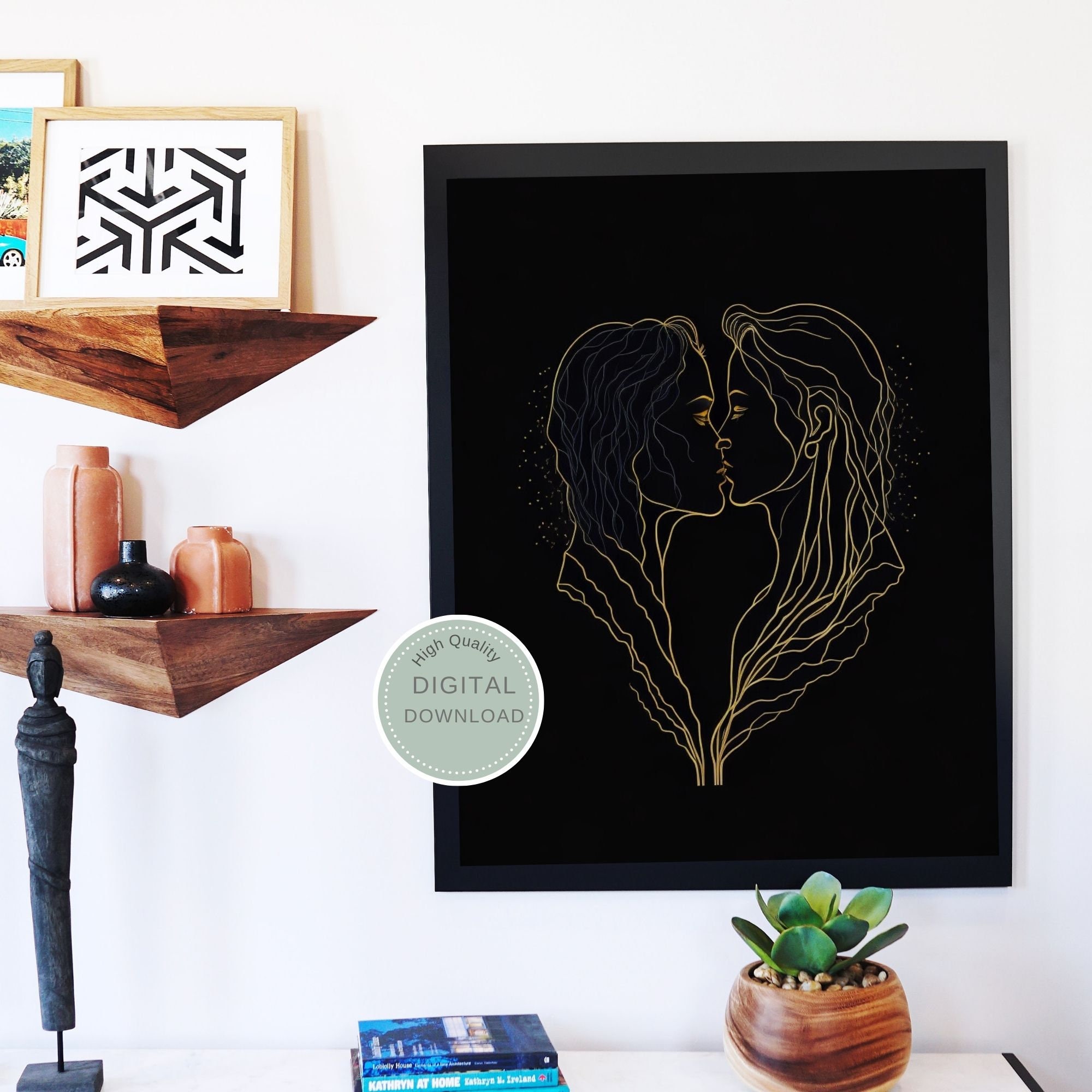 LGBTQ Wall Art Pride Home Decor LGBT Poster Digital Etsy