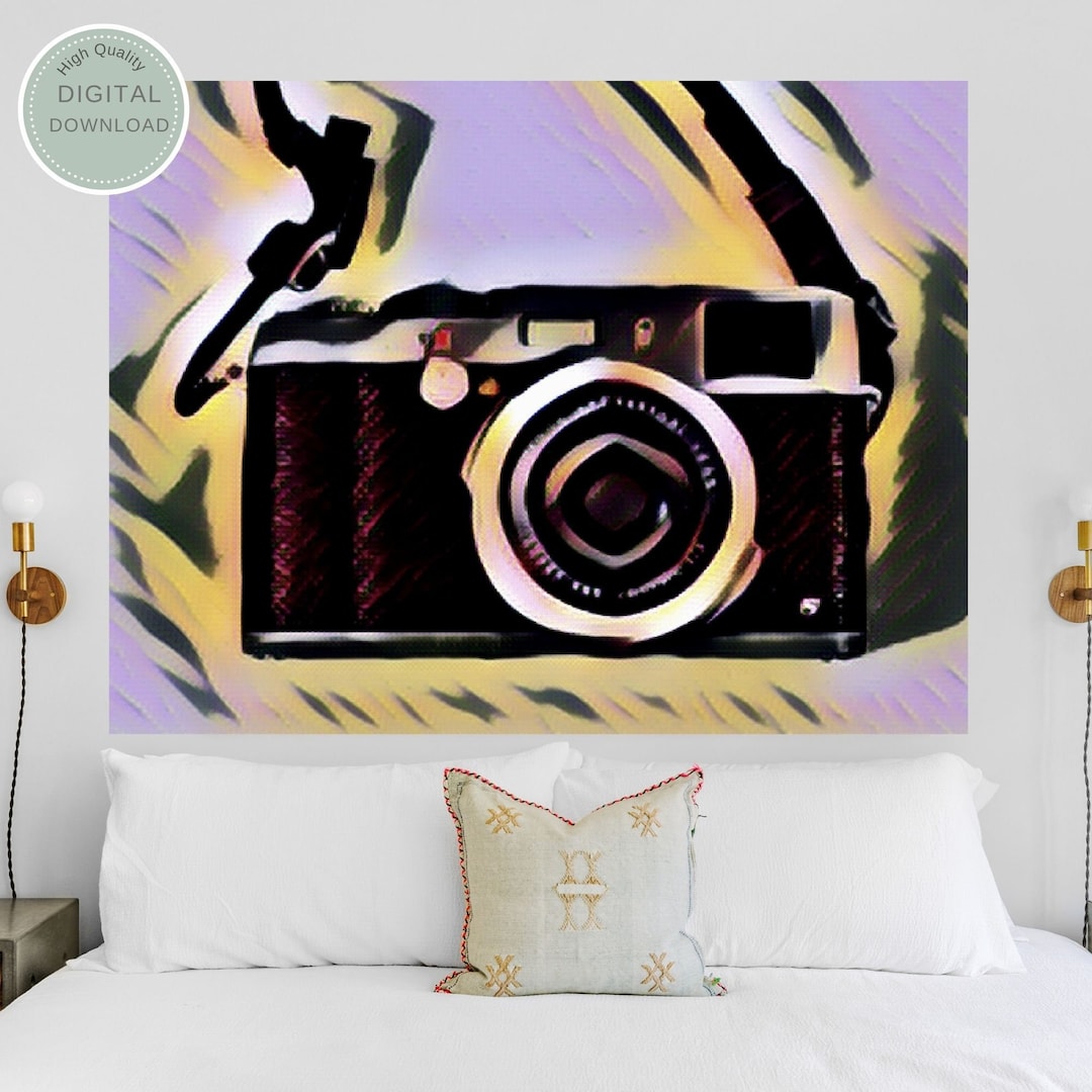 Photographer Vintage Camera Wall Art Decoration Printable Etsy