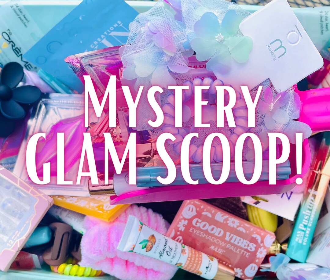 Mystery Glam Scoop, Beauty Scoop, Mystery Glam Bag, +5, +7, +9, +12, +24, Mini Scoop, Small Scoop, Medium Scoop, Large Scoop, Ultimate Scoop