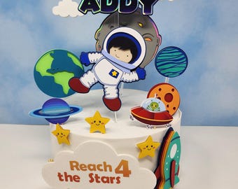 宇宙飛行士ケーキトッパー / 宇宙ケーキトッパー / 宇宙誕生日パーティー
