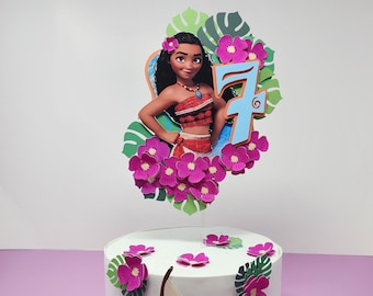 Topo de bolo Moana