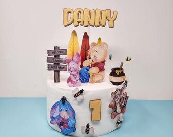 Winnie the Pooh Cake Topper, Party Decoration