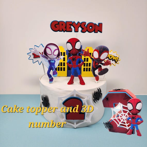 Spidey and His Amazing Friends Cake Topper