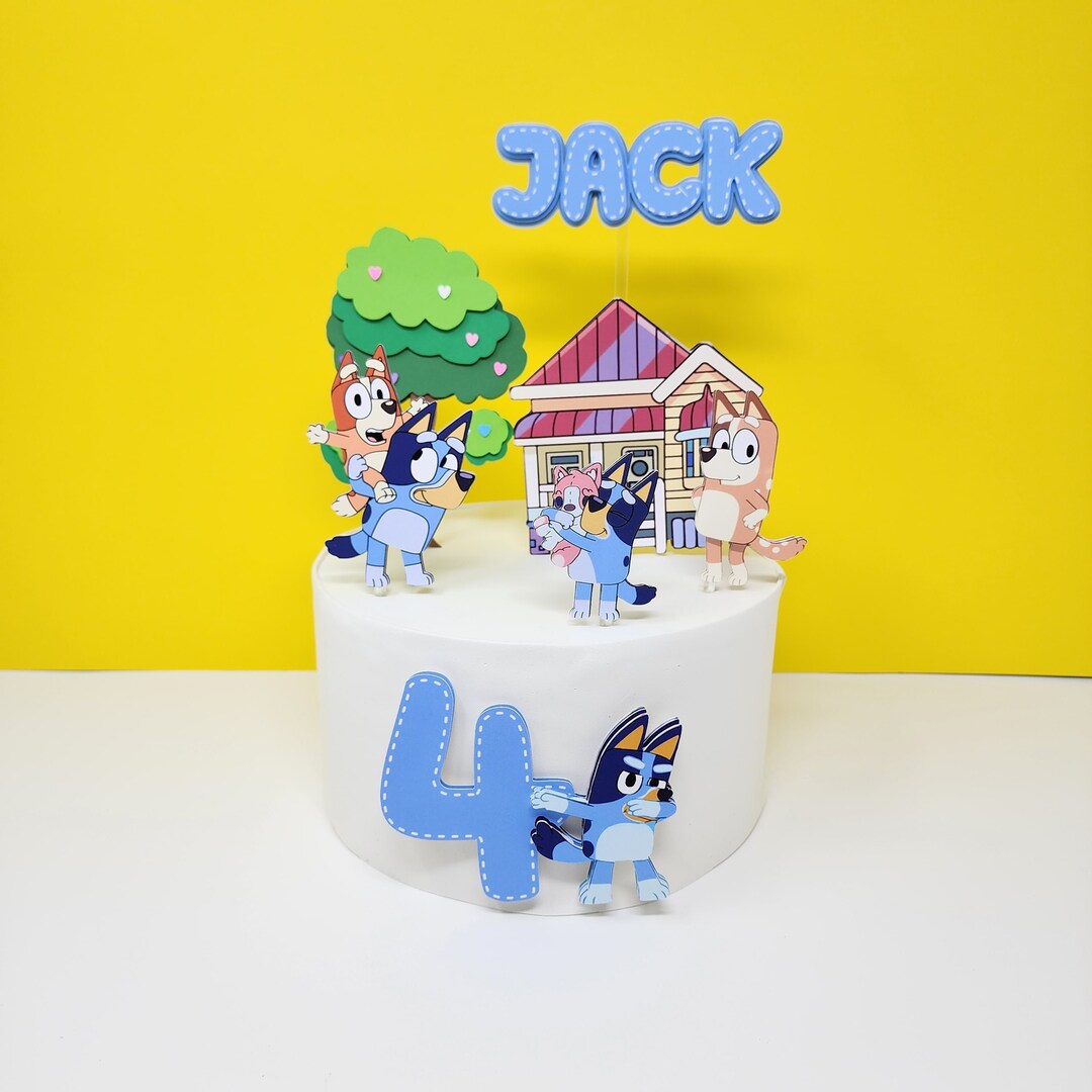 Bluey Cake Topper Bluey And Bingo Bluey Friends Bluey Birthday