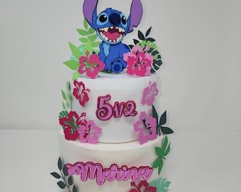 Stitch-3D-Kuchen Topper