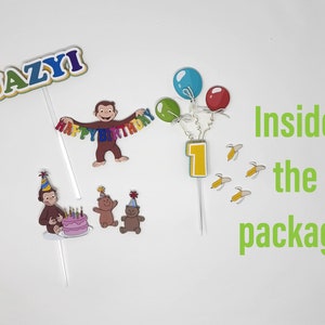 Curious George Cake Topper - Etsy