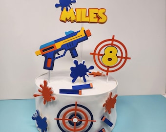 Nerf Cake Topper /Nerf Birthday Cake Topper
