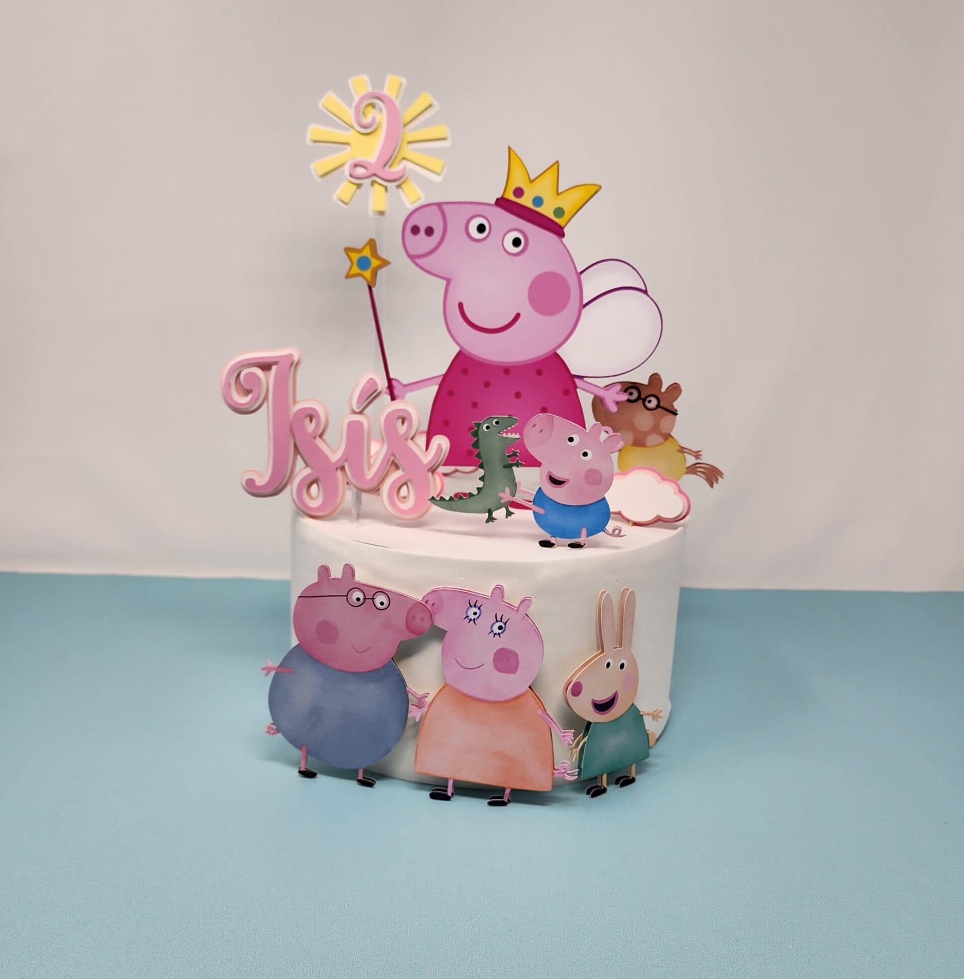 Peppa pig cake topper 🐷 – AnasPartyPaper