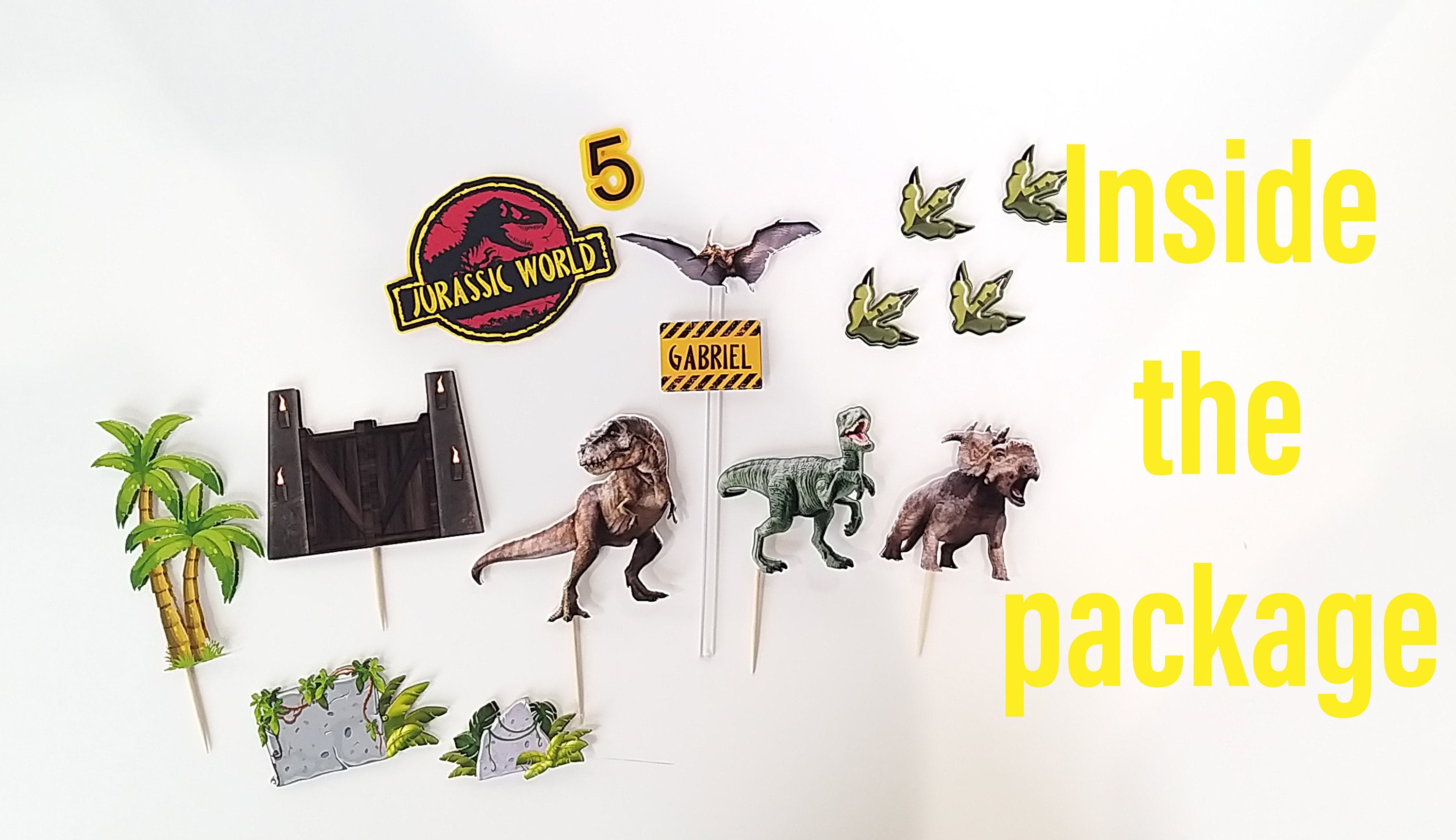Jurassic World Cake Topper / Jurassic World / Dinosaurs Etsy Australia
