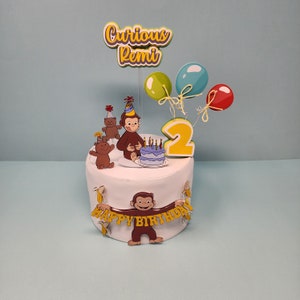 Curious George Cake Topper - Etsy