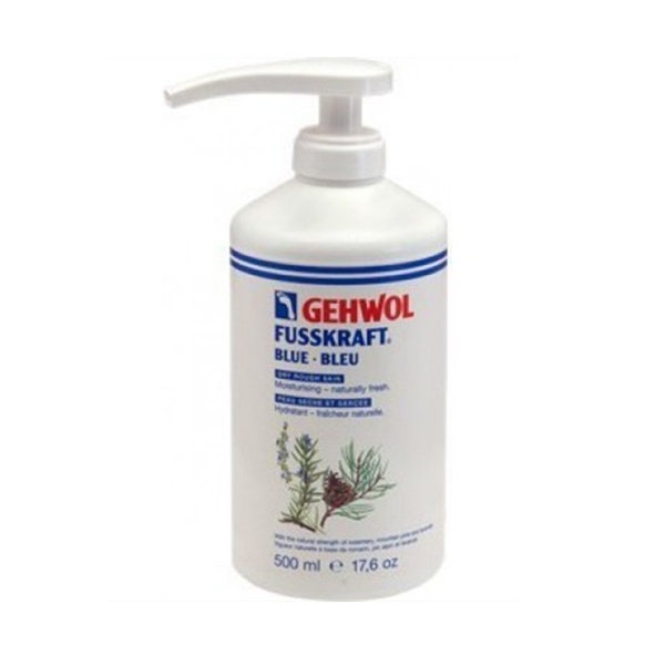 Gehwol Fusskraft Blue Moisturising Revitalising Foot Cream 500ml 17.6 oz