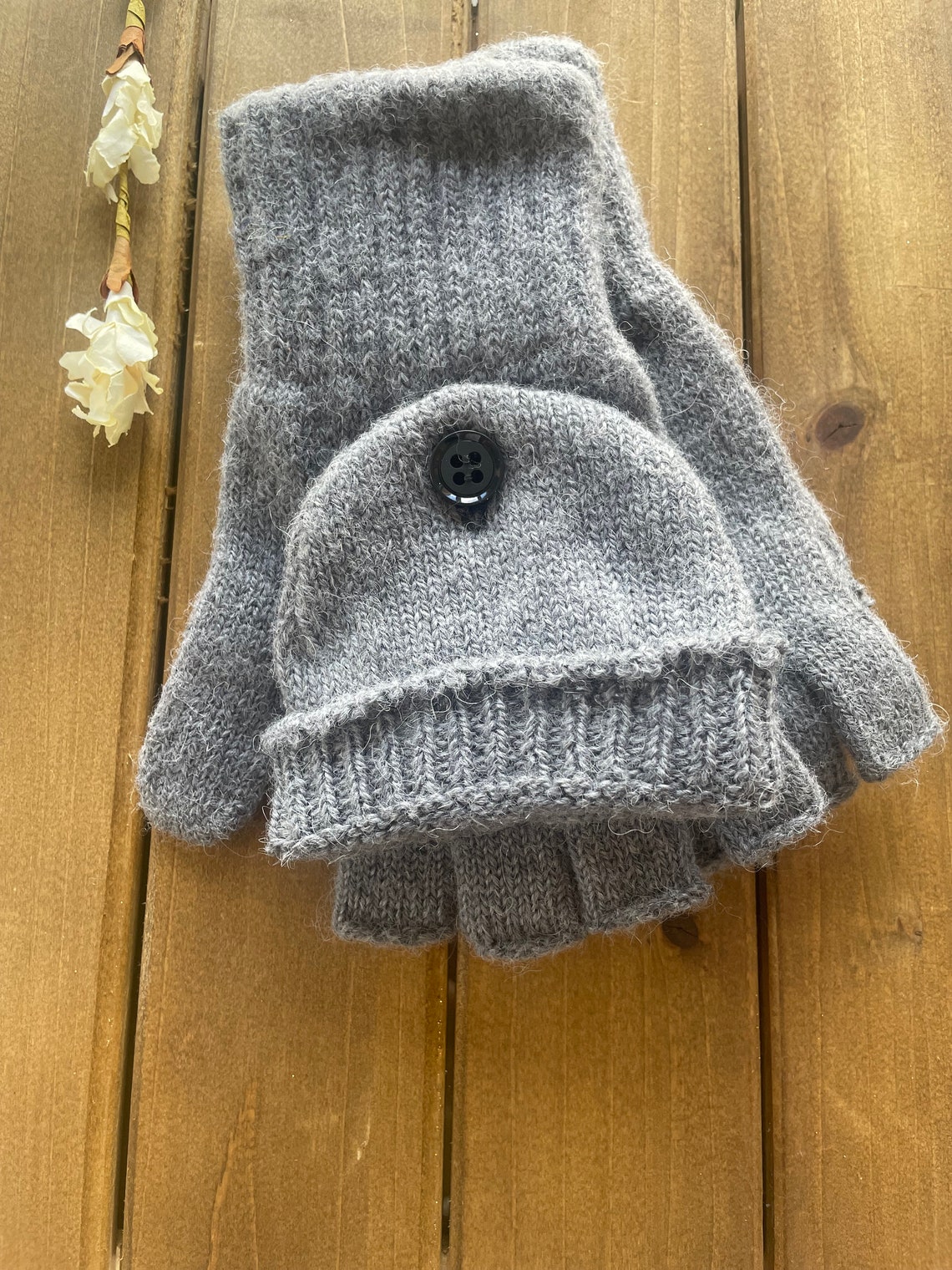 Thick 100% Alpaca Glittens