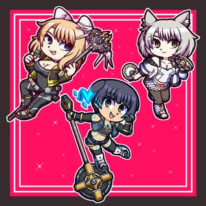 Mio, Eunie, and Sena Acrylic Charms