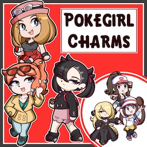 Pokegirl Acrylic Charms