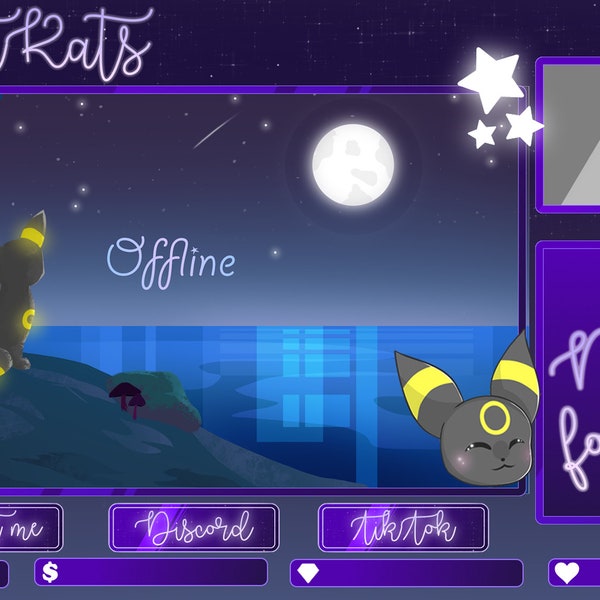 Umbreon Twitch overlay