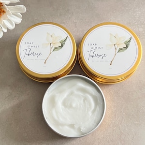 Tuberose Body Cream/Botanical Non-Greasy Body Cream/Moisturizing Cream for Smooth Skin/Christmas Gift Idea