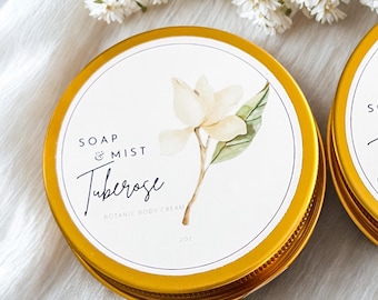 Crema corporal botánica de nardo: crema hidratante no grasa